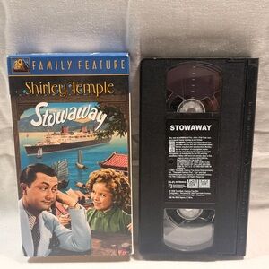 Stowaway VHS Tape and Cover Shirley Temple